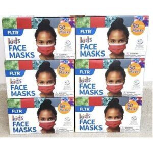 Kids Face Mask FLTR General Use 50 Per Box - 6 Pack - 300 Masks
